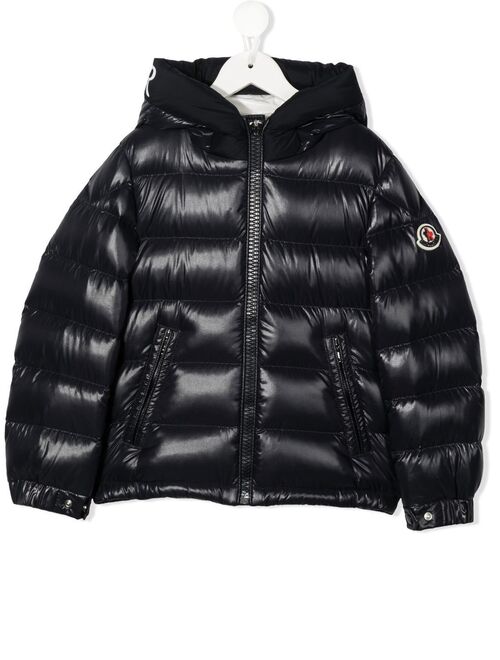 Moncler Enfant padded hooded jacket