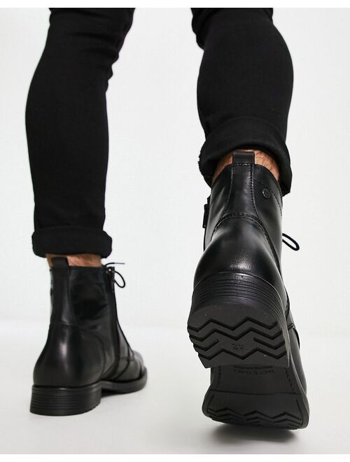 Jack & Jones tall boot in black