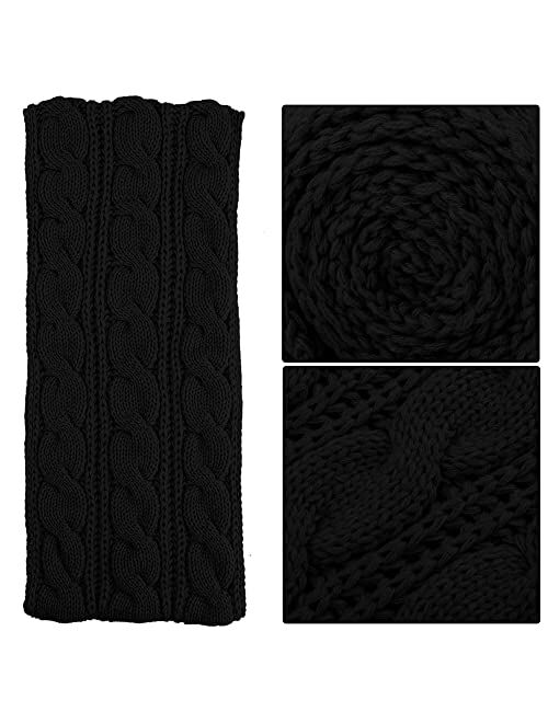 URATOT 4 Pack Winter Knitted Beanie Hat Scarf Gloves Set Thick Hat and Scarf Touchscreen Gloves for Men Women