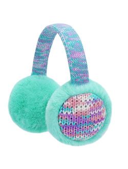 Baoplaykids Kids Knit Earmuffs Winter Outdoor Ear Warmers Soft Plush Ear Covers for Boys Girls 4-16 Years
