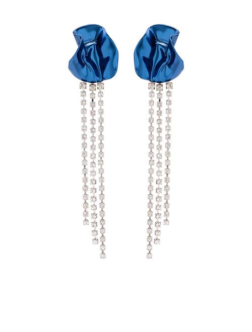 Sterling King Georgia crystal-embellished drop earrings
