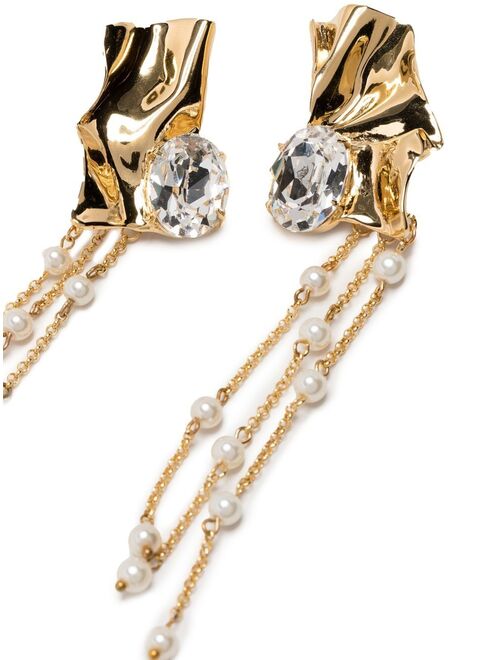 Sterling King Kiki pearl drop earrings