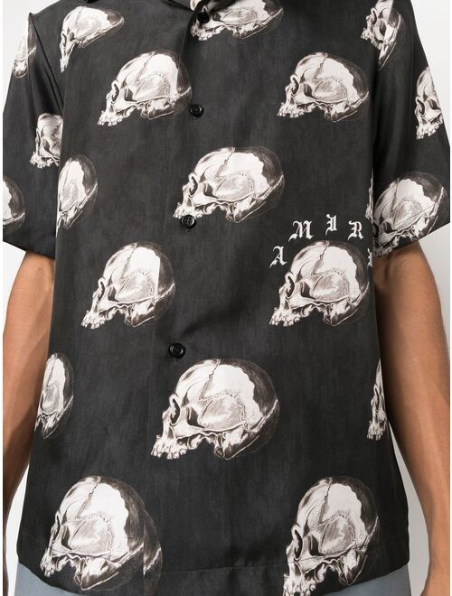 AMIRI skull-print silk shirt
