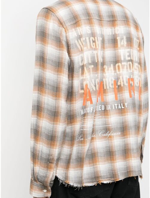 AMIRI check-print shirt