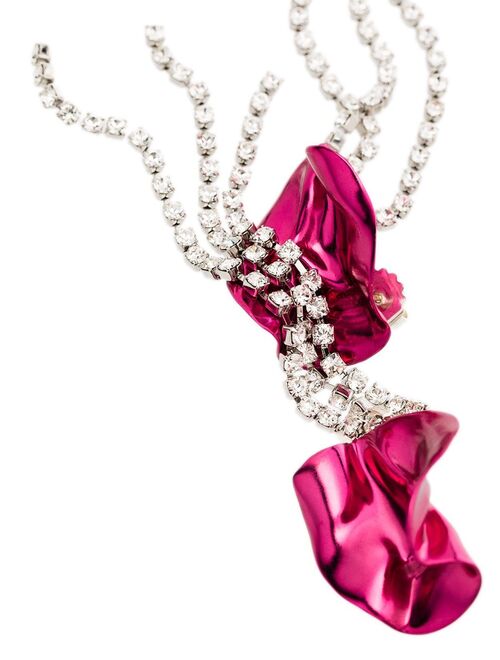 Swarovski Sterling King Georgia crystal-embellished drop earrings