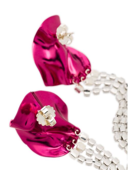 Swarovski Sterling King Georgia crystal-embellished drop earrings