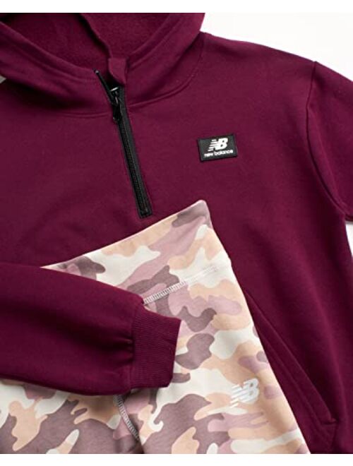 New Balance Girls' Legging Set - Hoodie Sweatshirt and Leggings Kids Clothing Set