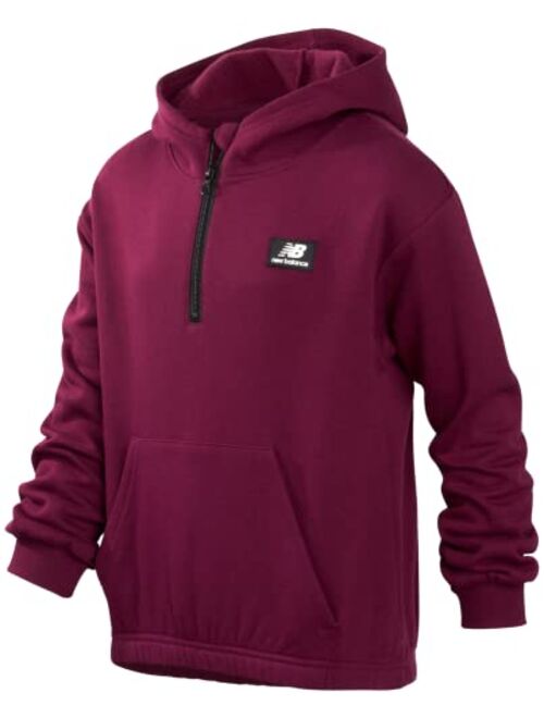 New Balance Girls' Legging Set - Hoodie Sweatshirt and Leggings Kids Clothing Set