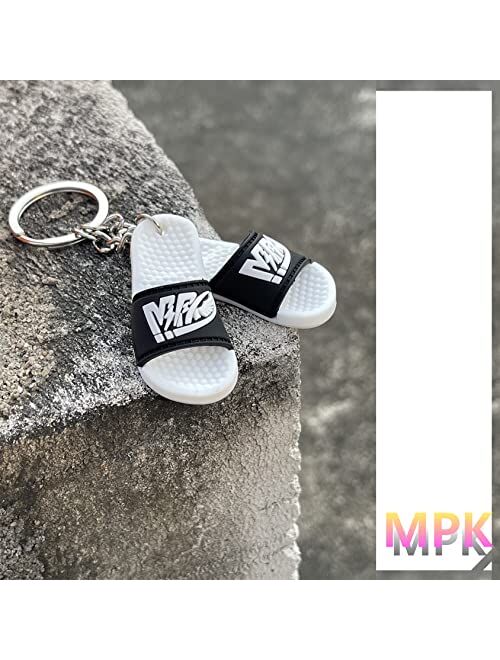 Mpk 3D Mini Shoes Keychains Doll Shoes Fun Key Chains for Backpack, Purse, Luggage, Great Giveaways for Birthday, Luau, Beach,Pool Parties, Cool Goody Bag Fillers(2pack--