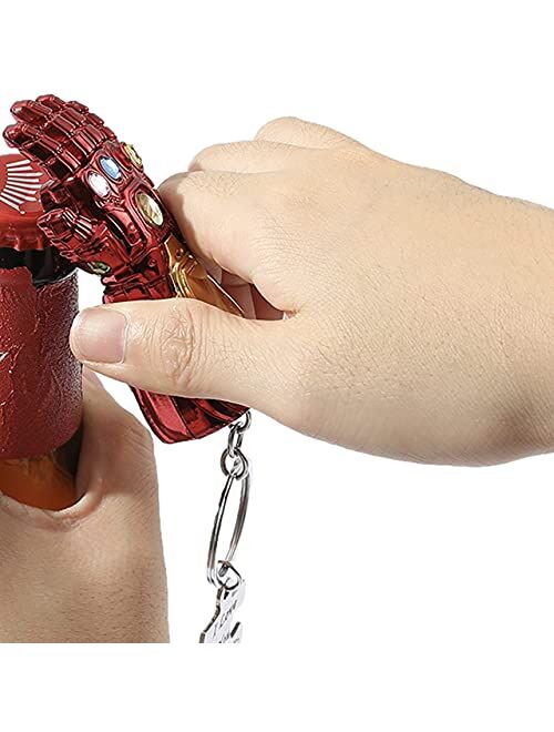 Sio & Tan Keychain Bottle Opener I Love you 3000 Key chain Keyring Boyfriend Girlfriend Dad Comic Movie Inspired Gift Endgame Fan Couples Husband Wife Birthday Christmas 