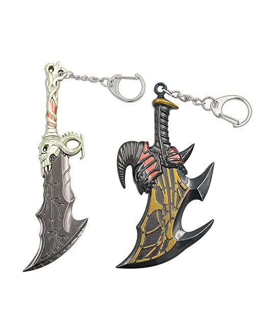 SONGCHANGJEWELRY Game God Of War Ragnarok Keychains - Christmas Gifts for Men Teens Fan