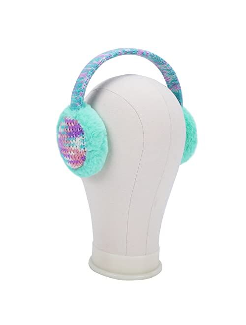 Ztl Kids Knit Earmuffs Soft Plush Ear Warmers Winter Outdoor Ear Muffs for Boys Girls