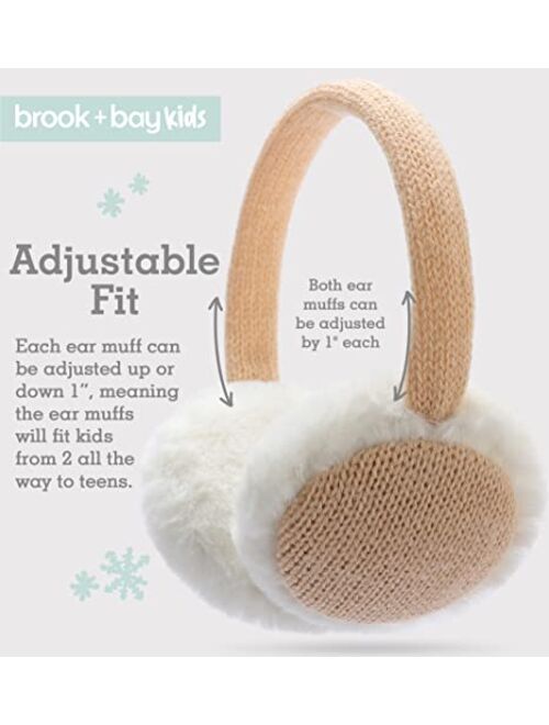 Brook + Bay Ear Muffs for Kids - Winter Kids Ear Muffs for Boys & Girls - Kids Ear Warmer - Cozy Ear Warmers for Kids - Toddler Ear Muffs