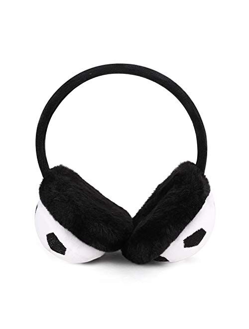 Jintn Kid Warm Ear Cover Cute Soccer Mice Bear Smile Winter Ear Warmer Earmuff for Outdoor Sports