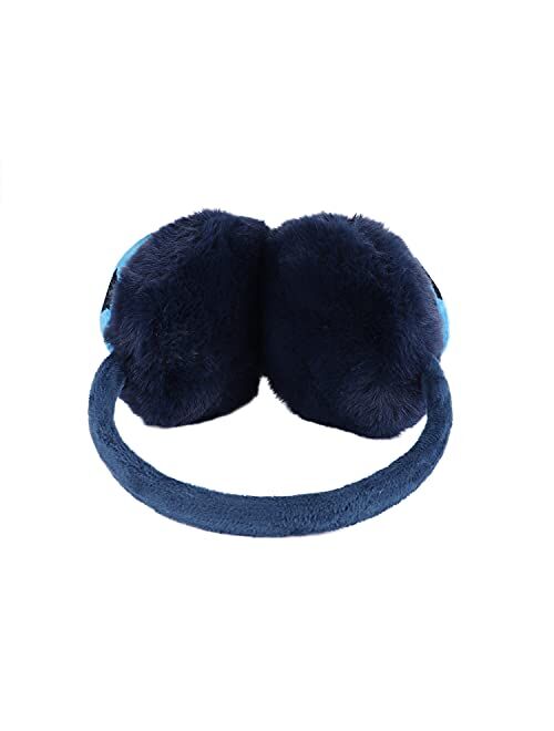 ITODA Soccer Earmuffs for Winter Furry Plush Warm Ear Warmer Outdoor Padded Cold Weather Adjustable Ear Muff Boys Child Cover