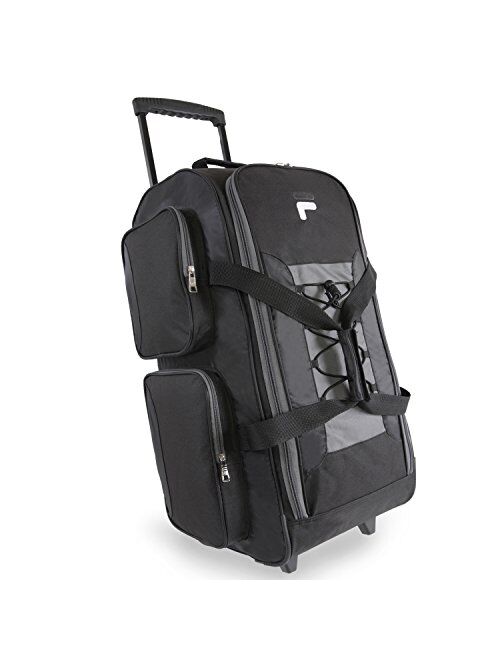 Fila 26" Lightweight Rolling Duffel Bag, Black, One Size