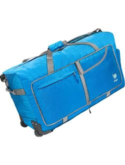 Bago Rolling Duffle Bag with Wheels - 30" 100L Foldable Weekender Bag, Waterproof Travel Duffel Bag, Heavy Duty lightWeight Duffle Bag for Traveling, Rolling Duffel Bag w