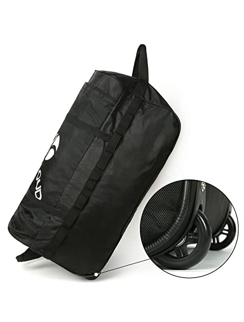 Rock Cloud Foldable Wheeled Duffel Bag with Wheels 85L Rolling Duffle Bag Packable 26 inch for Travel Sports Camping