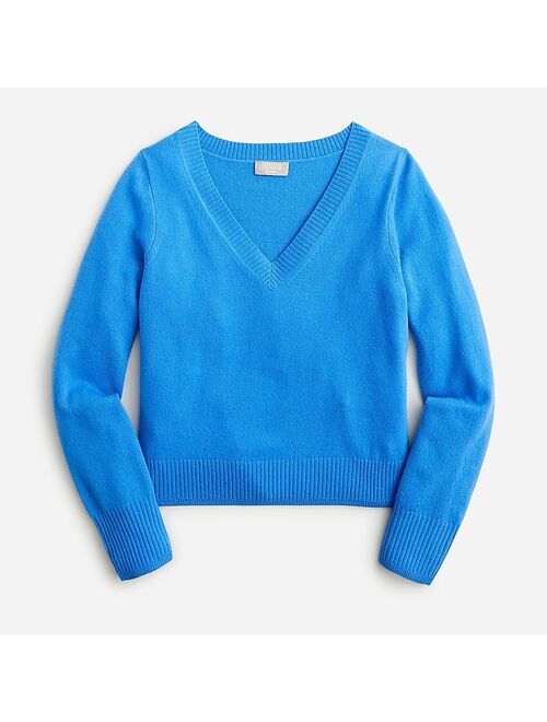 J.Crew Cashmere cropped V-neck sweater
