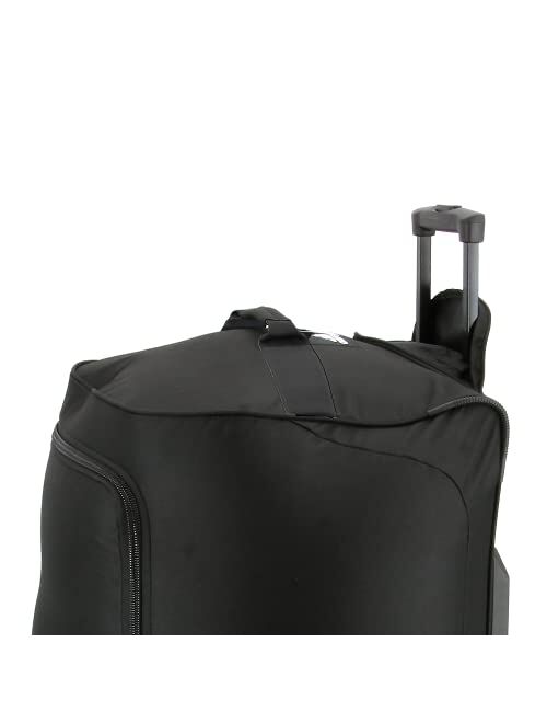 adidas Team XL 2 Wheel Duffel Bag, Black/White, One Size