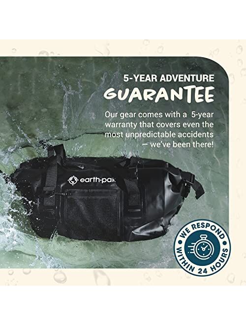 Earth Pak Waterproof Duffel Bag- Perfect for Any Kind of Travel, Lightweight, 50L & 70L Sizes, Large Storage Space, Durable Straps and Handles, Heavy Duty Material to Kee