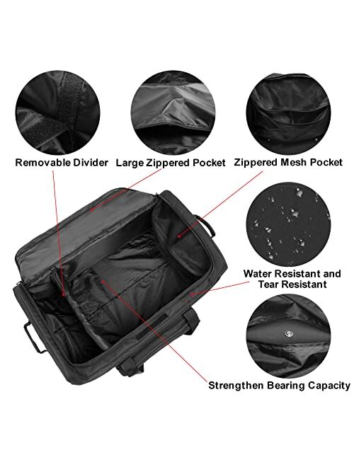 Mountain Land 117 Liter 32 Inch Tactical camouflage Wheeled Deployment Trolley Duffel Bags Multicam Multi Cam One Size