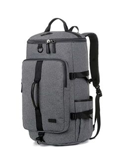 Baosha Waterproof Travel Sport Duffel Backpack Weekender bag Hybrid Hiking Rucksack Laptop Backpack for College HB-26 (Grey)
