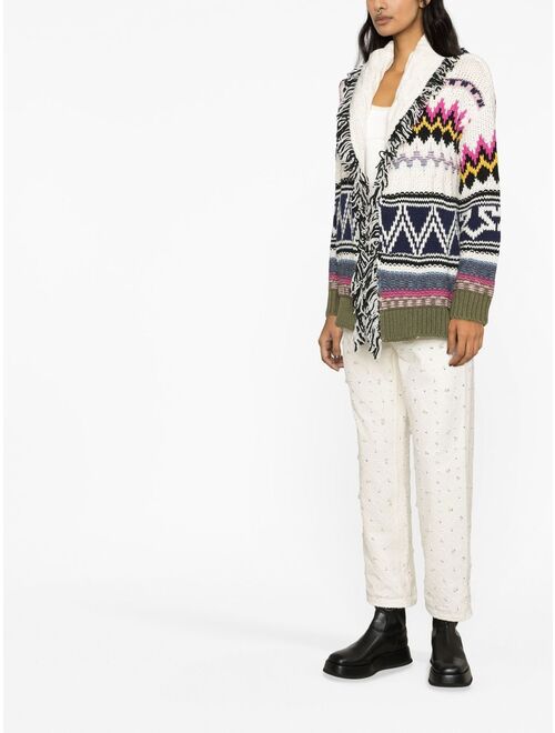 Zadig&Voltaire Sugar graphic-print knitted cardigan