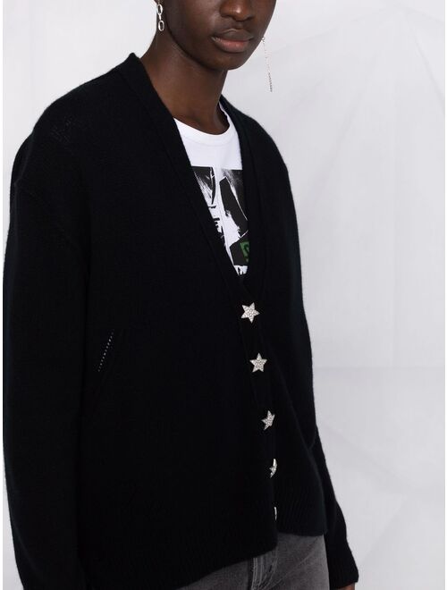 Zadig&Voltaire star button cashmere cardigan