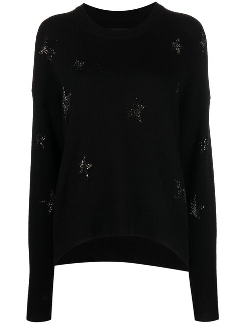 Zadig&Voltaire star-print cashmere jumper