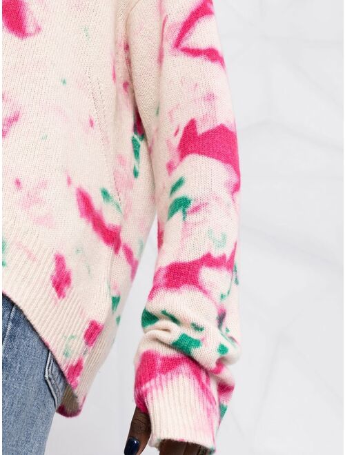 Zadig&Voltaire tie-dye cashmere jumper