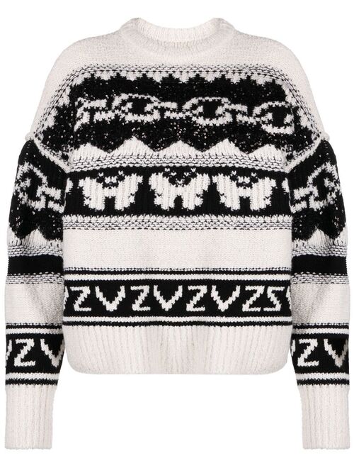 Zadig&Voltaire intarsia-knit jumper