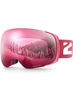 Ski Goggles, Z1 Zipon HD Lens Snow Snowboard Goggles for Men Women Adult
