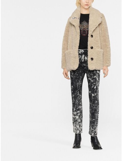Zadig&Voltaire brushed single-breasted jacket
