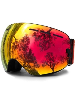 JULI Eyewear Juli Ski Goggles,Winter Snow Sports Snowboard Goggles with Anti-Fog Lens BNC