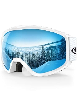 findway Ski Goggles OTG - Over Glasses Snow Snowboard Goggles for Men Women Adult- Anti-Fog 100% UV Protection Wide View