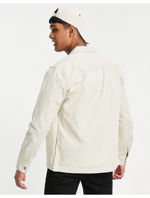 Only & Sons overshirt in beige
