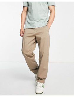 Intelligence loose fit chinos in beige