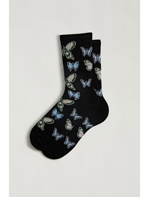 Urban Outfitters Butterfly Crew Sock