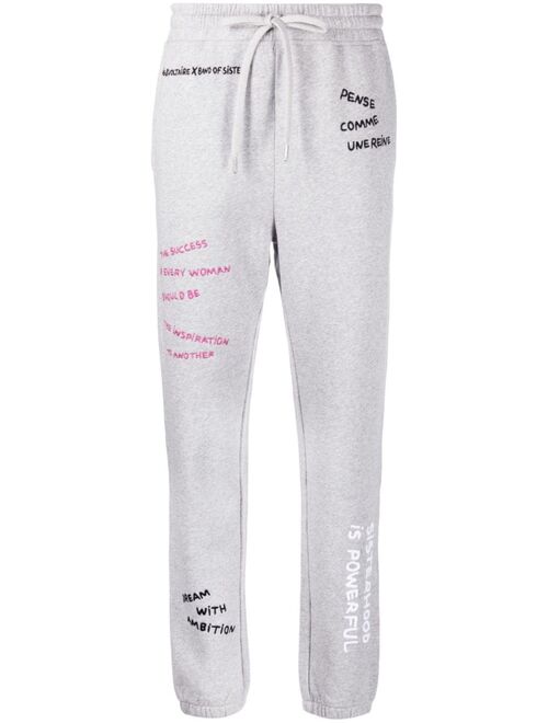 Zadig&Voltaire embroidered drawstring track pants