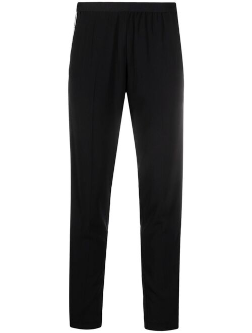 Zadig&Voltaire logo side band tapered trousers