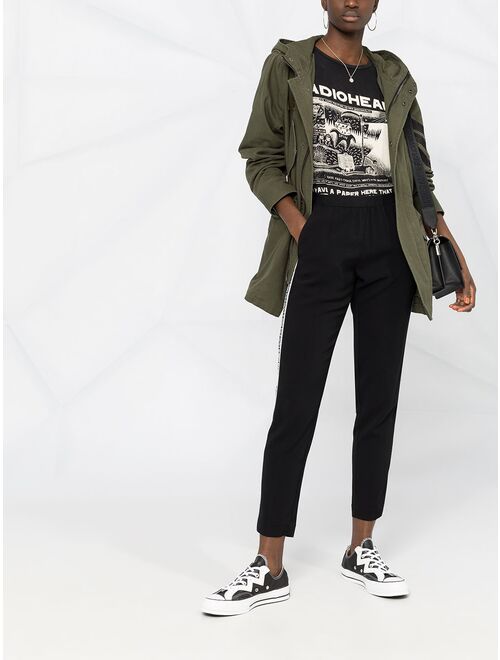 Zadig&Voltaire logo side band tapered trousers