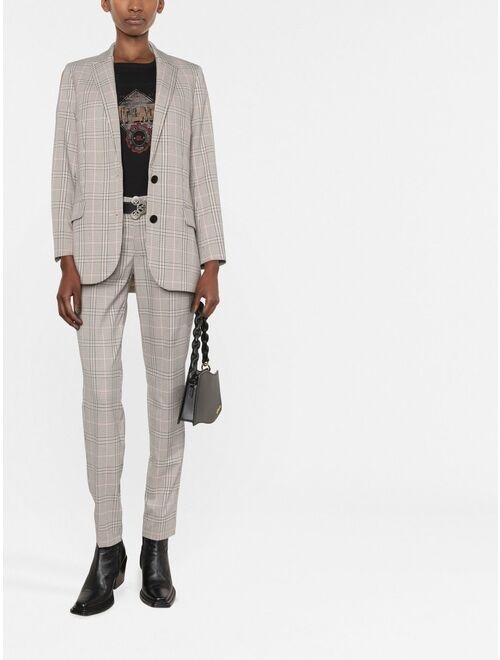 Zadig&Voltaire check-pattern tapered trousers