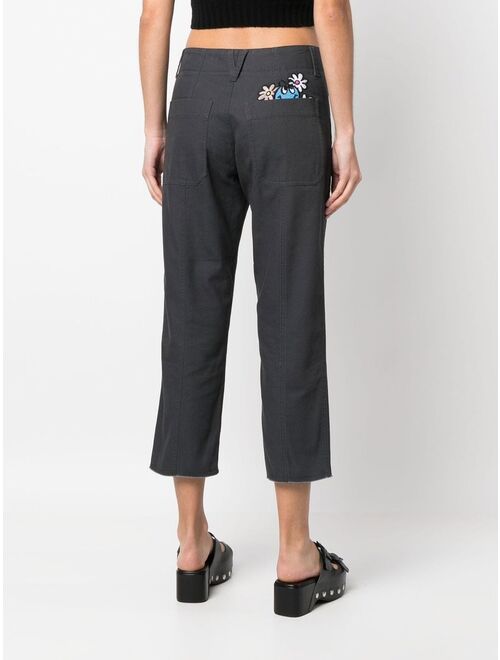 Zadig&Voltaire Projet motif-embroidered trousers