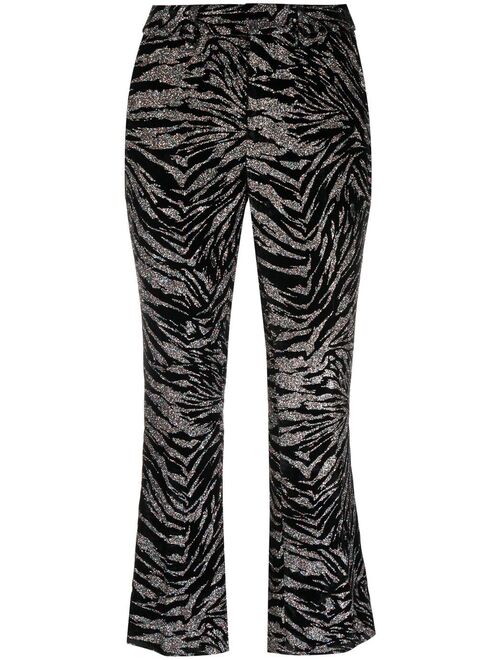 Zadig&Voltaire tiger-print flared trousers