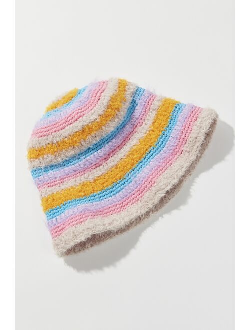 Urban Outfitters Luna Crochet Eyelash Bucket Hat