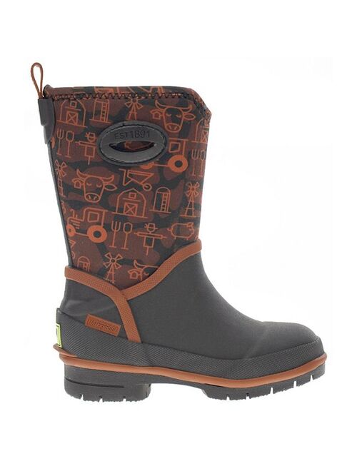 Western Chief Farm Camo Boys' Waterproof Snow Boots