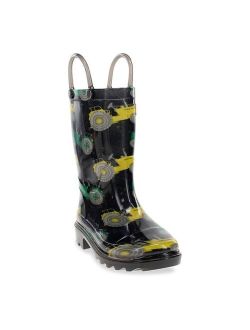 Tractor Boys' Light-Up Rain Boots