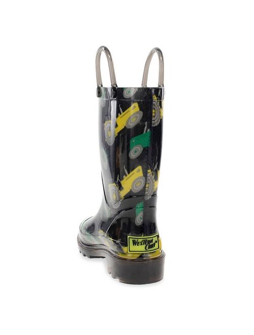 Western Chief Tractor Boys' Light-Up Rain Boots