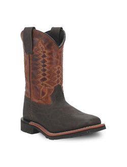 Lil' Dillon Boys' Leather Cowboy Boots